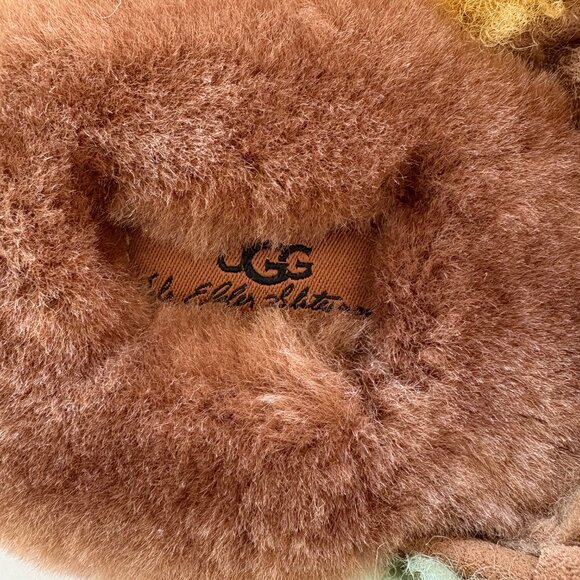 NWT UGG X The Elder Statesman Patchwork Slide Slipper Size 7/8 RARE! AUTHENTIC! - Picture 6 of 12